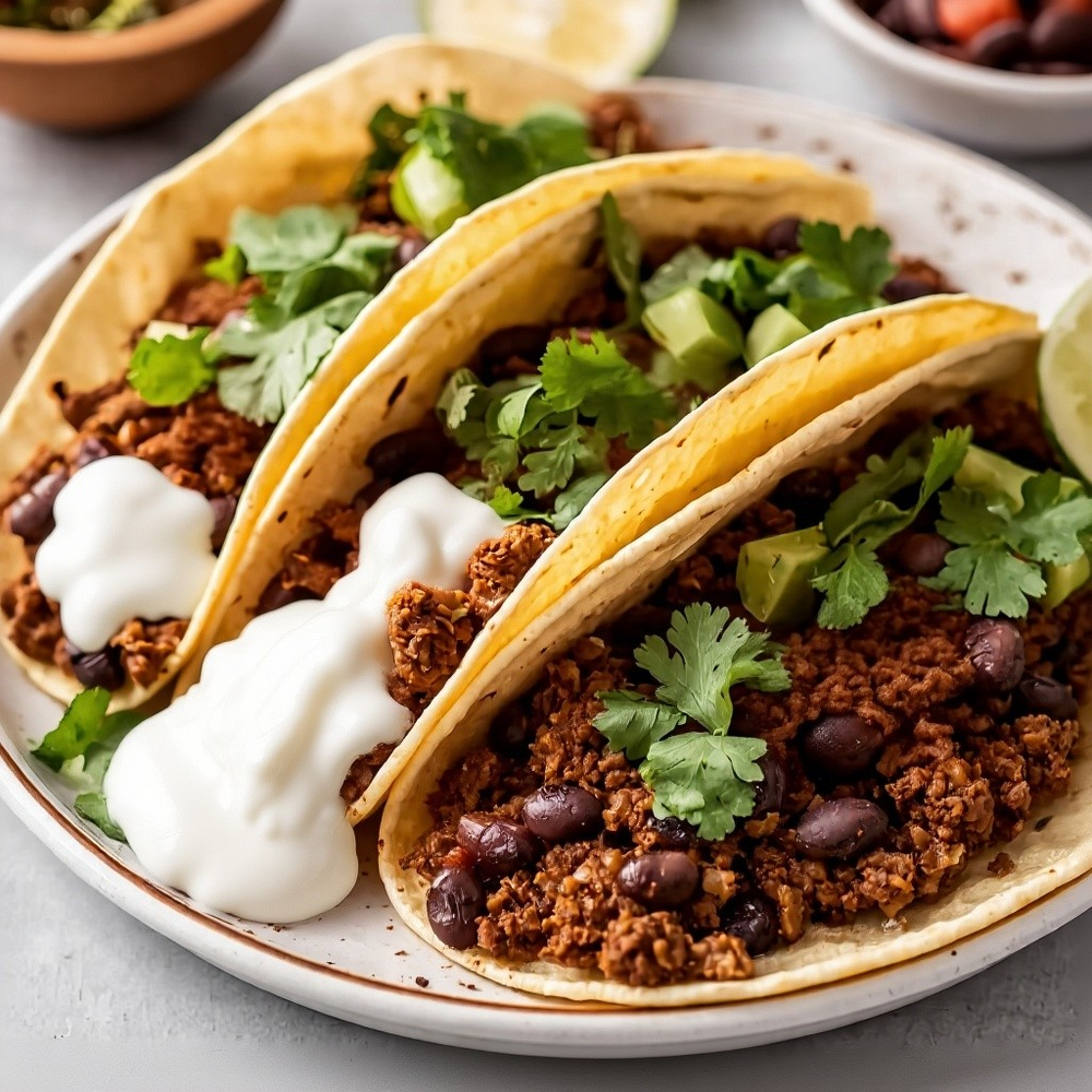 Ground Turkey & Black Bean Tacos